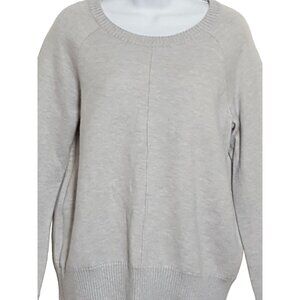 Max & Mia Soft Grey Long Sleeve Front Seam Sweatshirt Sweater Top S